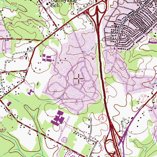 Topographic Map of Parke West, MD