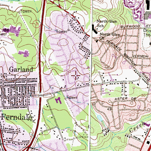 Topographic Map of Wellington, MD