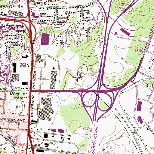 Topographic Map of Cromwell Fountain, MD