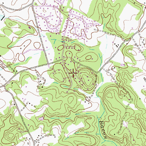 Topographic Map of Baldwin Hills South, MD