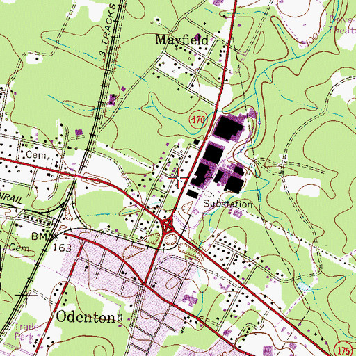 Topographic Map of Academy Junction, MD