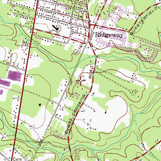 Topographic Map of Bonnie Acres, MD
