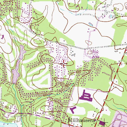 Topographic Map of Chartwell, MD