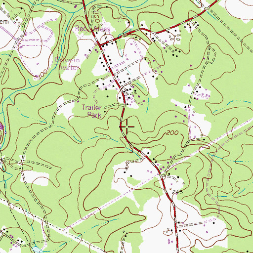 Topographic Map of Chase Hill, MD
