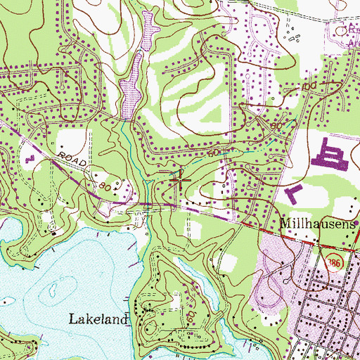 Topographic Map of Chatham Hills, MD