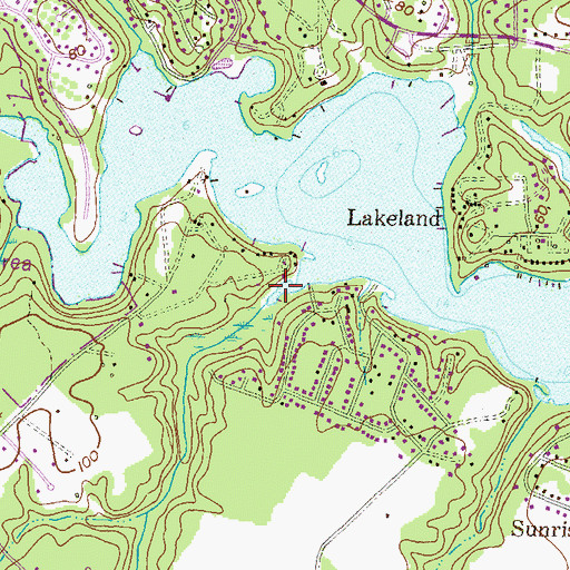 Topographic Map of Indian Creek Branch, MD