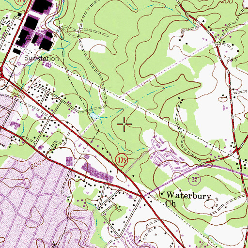 Topographic Map of Lions Gate, MD