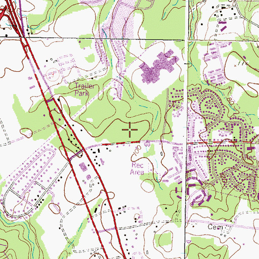 Topographic Map of Ruth Parker Eason School, MD