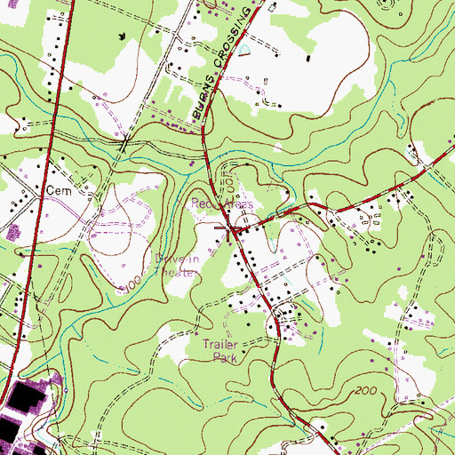 Topographic Map of Severn Forest, MD