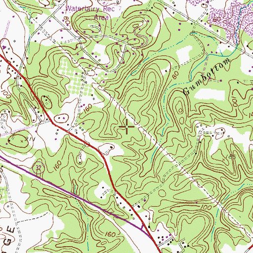 Topographic Map of Tall Timbers, MD