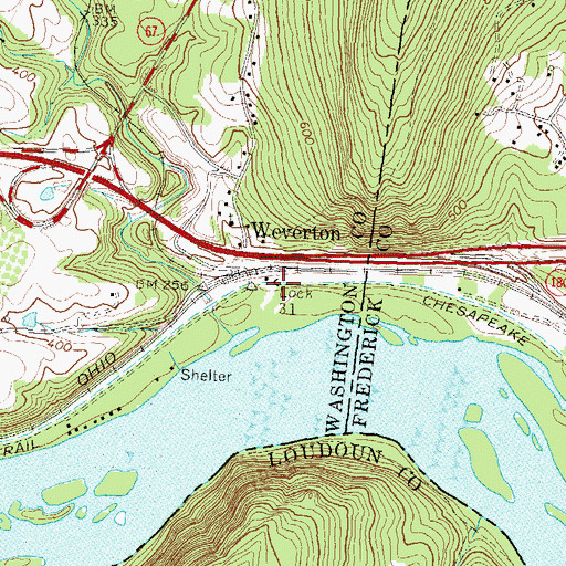 Topographic Map of Lock 31, MD
