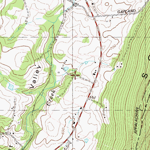Topographic Map of Pleasant Valley, MD