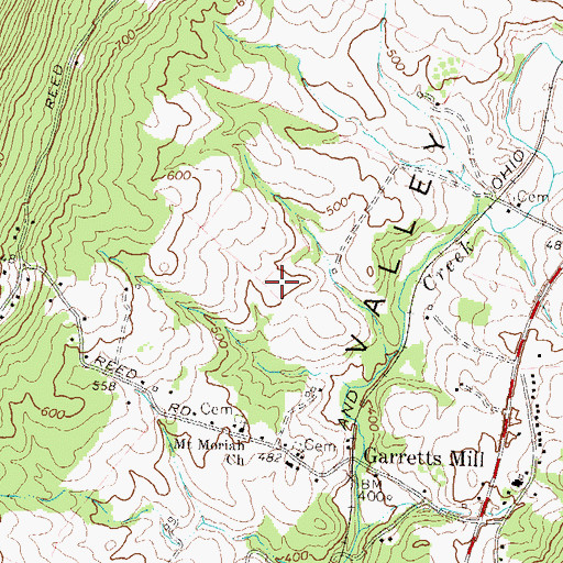 Topographic Map of Stonebraker (historical), MD