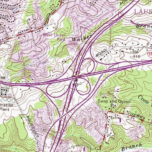 Topographic Map of Willis School (historical), MD
