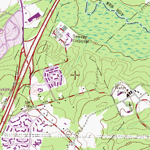 Topographic Map of Pheasant Run Community Park, MD