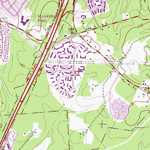 Topographic Map of The Tabernacle, MD
