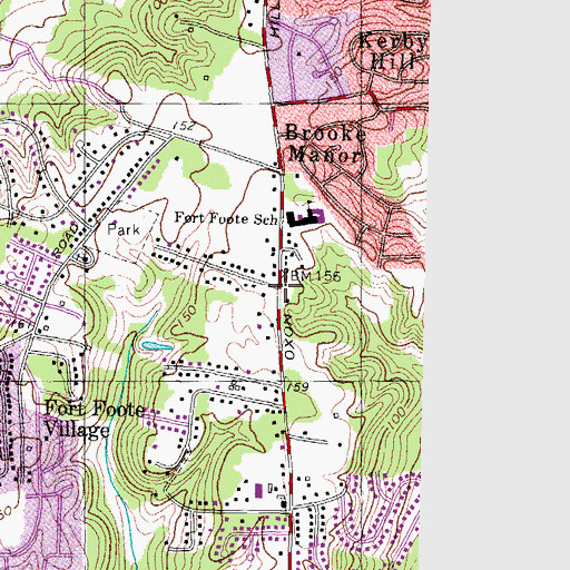 Topographic Map of New Glatz, MD