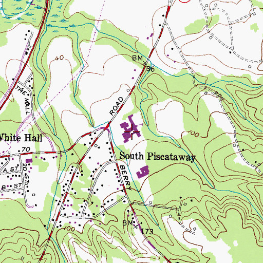 Topographic Map of Accokeek Academy Upper Campus, MD