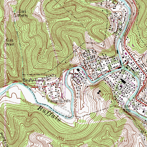 Topographic Map of Hough Park, WV