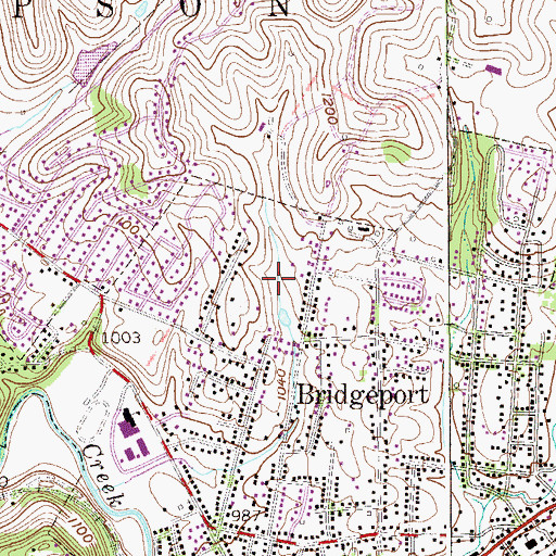 Topographic Map of Compton Park, WV