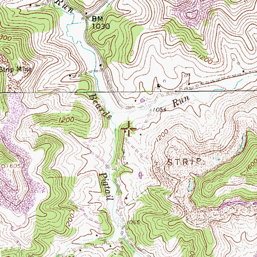 Topographic Map of Goodwin School (historical), WV