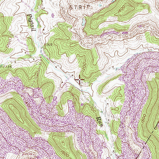 Topographic Map of Pigtail School (historical), WV