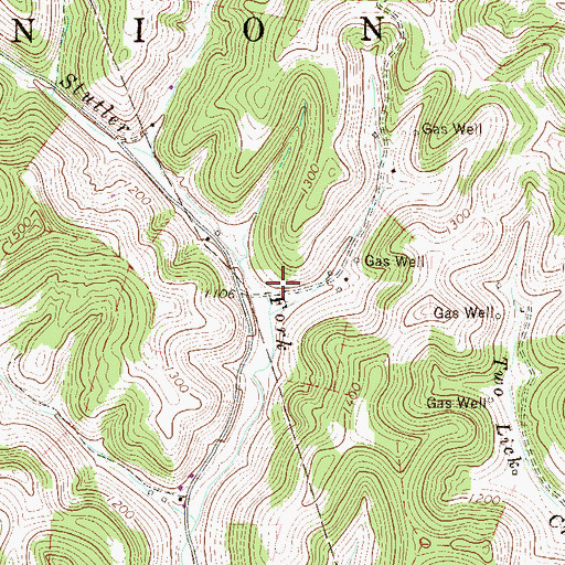 Topographic Map of Stutler Fork School (historical), WV