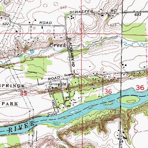 Topographic Map of Heddleson School (historical), IL