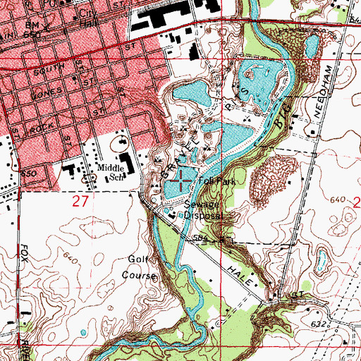 Topographic Map of Foli Park, IL