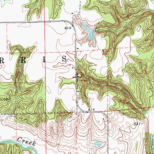Topographic Map of Shoofly School (historical), IL