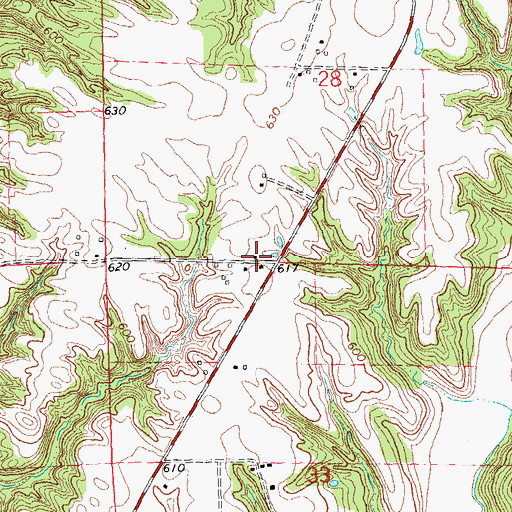 Topographic Map of Victory School (historical), IL