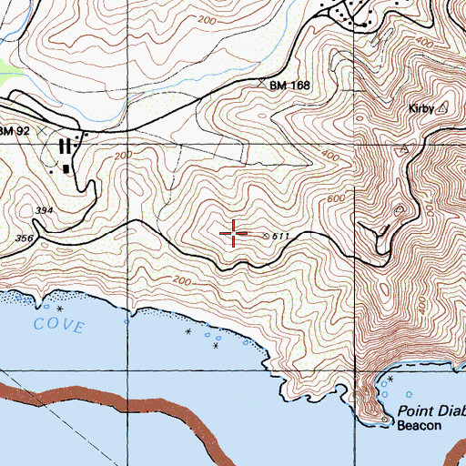 Topographic Map of Marin Headlands, CA