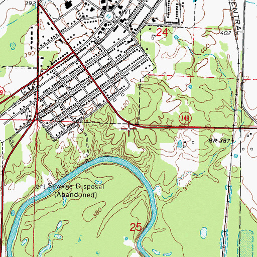 Topographic Map of Corner School (historical), IL