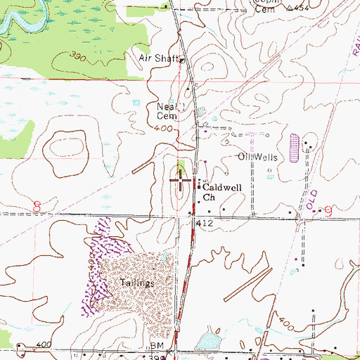 Topographic Map of Moore School (historical), IL