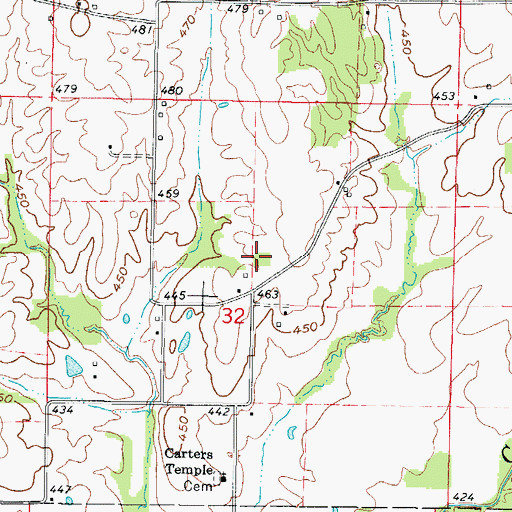 Topographic Map of Mormon Church (historical), IL