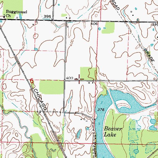 Topographic Map of Rodgers School (historical), IL