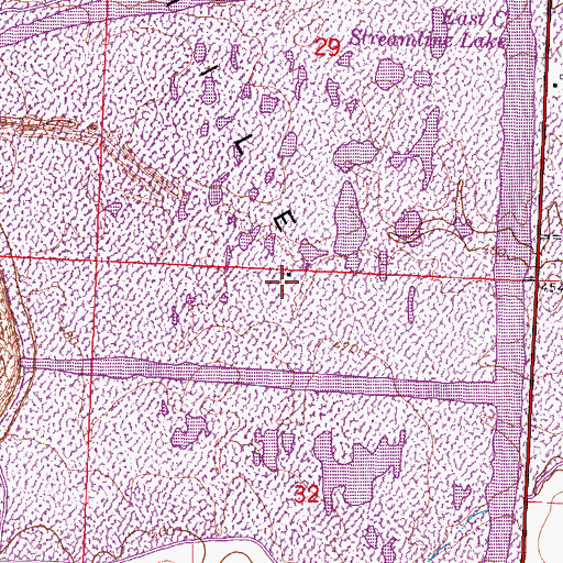 Topographic Map of Deviney School (historical), IL