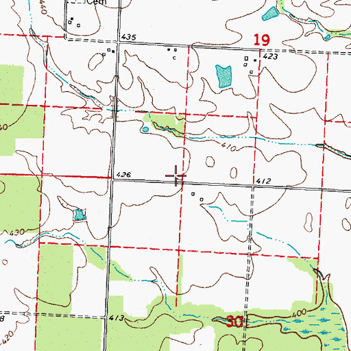 Topographic Map of Jenkins School (historical), IL