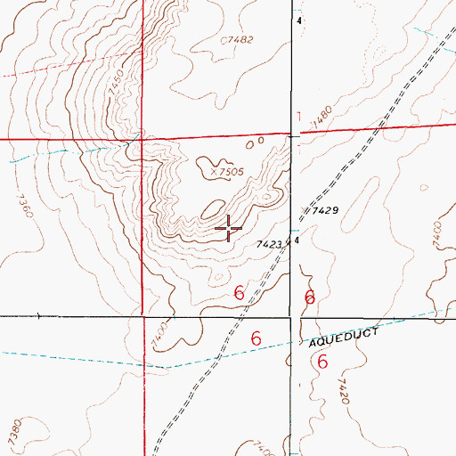 Topographic Map of Sportsman Lake Mine, WY