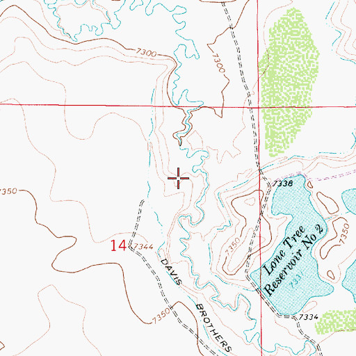 Topographic Map of Riverside Ranch Mine, WY