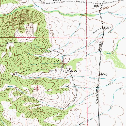 Topographic Map of King Solomon Claim, WY