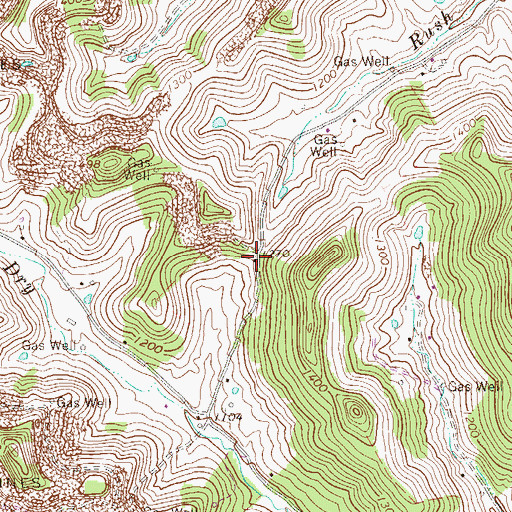 Topographic Map of Dry Fork School (historical), WV
