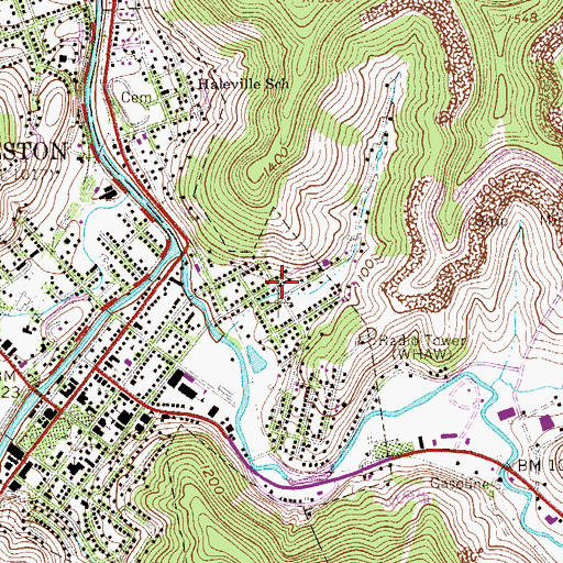 Topographic Map of McGary, WV