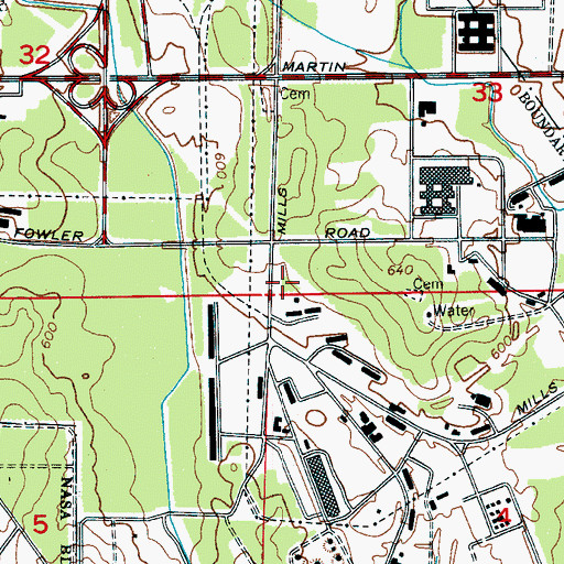 Topographic Map of Pinegrove Church (historical), AL