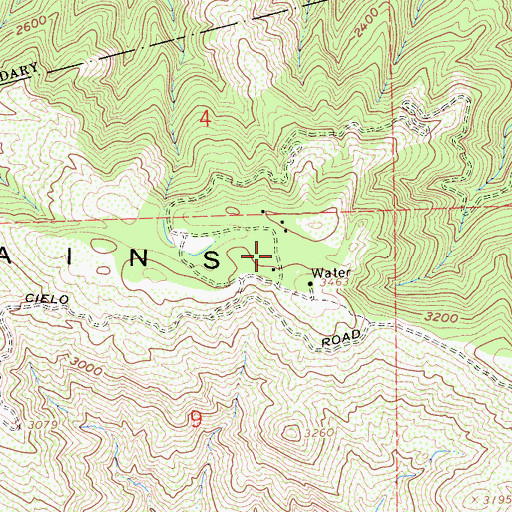 Topographic Map of El Capitan Lodge, CA