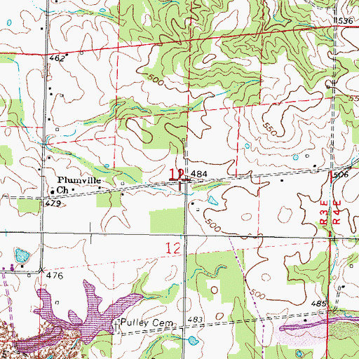 Topographic Map of Christian Chapel (historical), IL