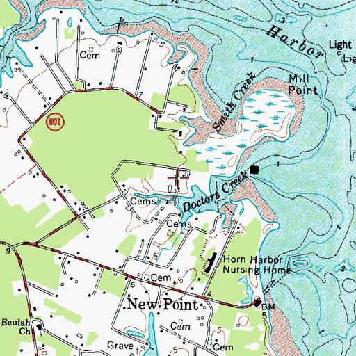 Topographic Map of Hurst Burial Ground, VA
