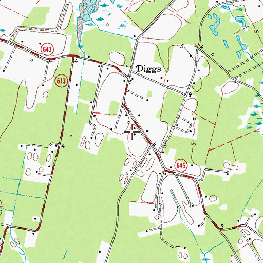 Topographic Map of Knight Burial Ground, VA