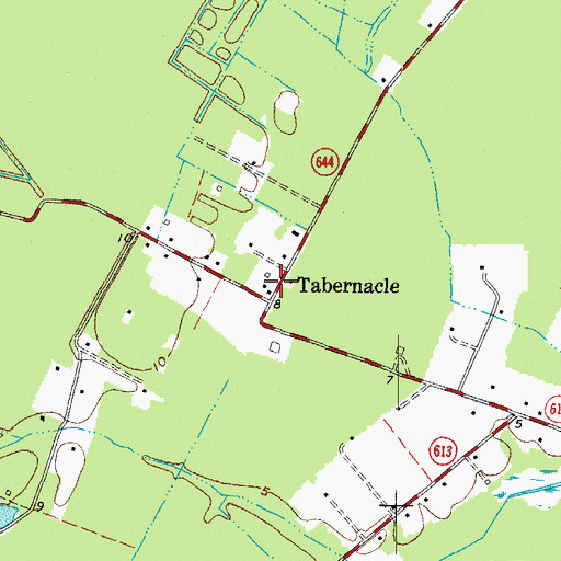 Topographic Map of Methodist Tabernacle, VA