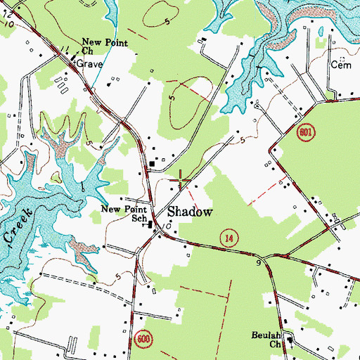 Topographic Map of Ripley Cemetery, VA